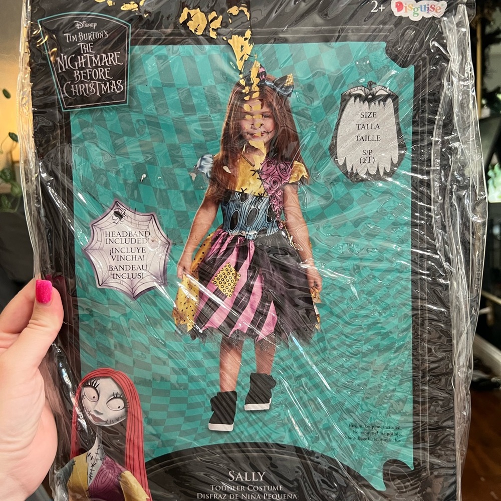 Disney Sally Kids Costume - Pink, Yellow, Black